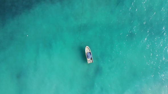 Fishing boats off the coast of Africa in the Indian Ocean alt
