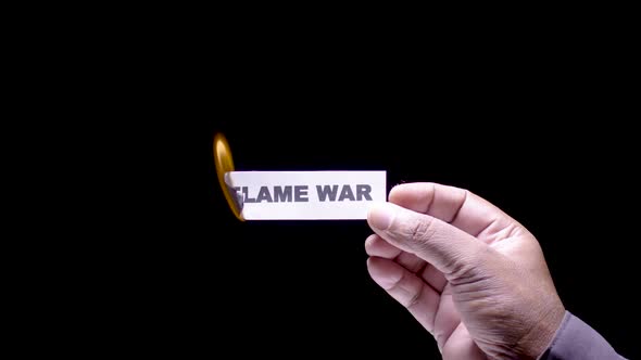Paper Burning Flame War