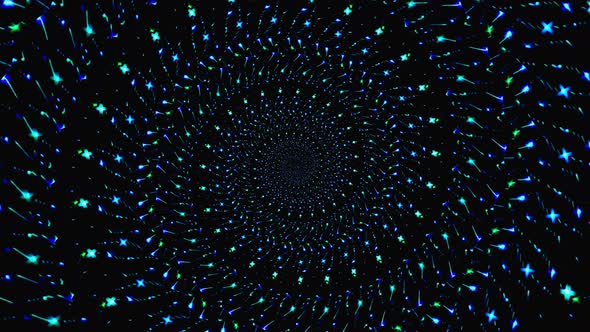 circular lines rotating abstract multicolor kaleidoscope black background alt