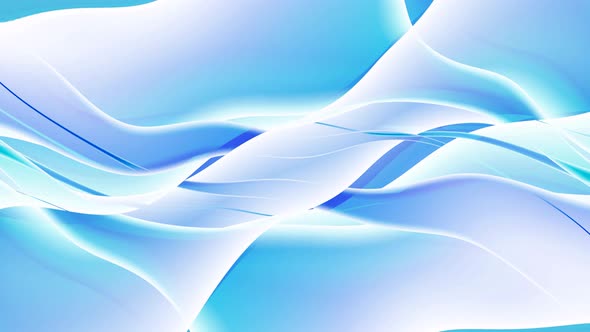 Background Blue White Cyan Color Gradient Wavy Animation