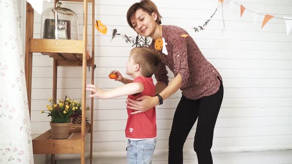 Mom and Son Halloween Room alt