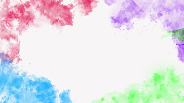 Beautiful Watercolor Frame Abstract Background