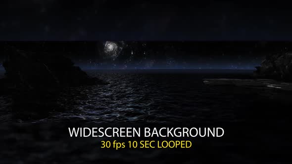 Night Ocean Widescreen