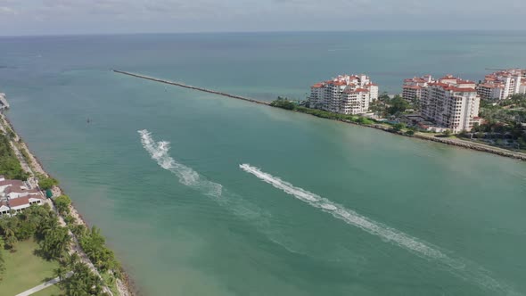  Aerial Drone View Flying Over the Beautiful Bay Leading To the Open Waters alt