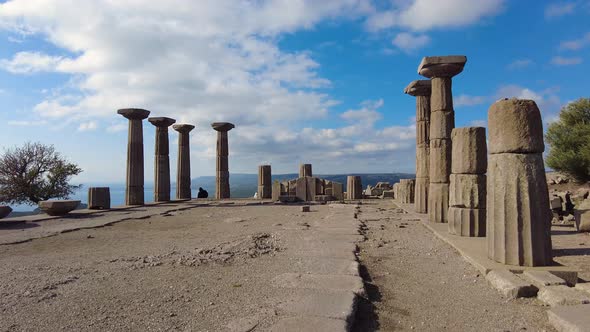 The Ruins of the Temple of Athena in the Ancient City of Assos