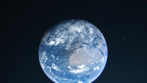 The Planet Earth Bottom View For Background Motion Graphic Or Text