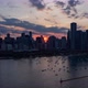 Chicago Skyline and Lake Michigan at Sunset Aerial Hyperlapse - VideoHive Item for Sale