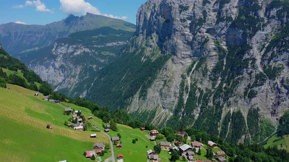 The Swiss Alps Aerial View  Switzerland From Above alt