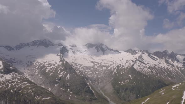 Aerial view of Italian Alps, Italy. alt