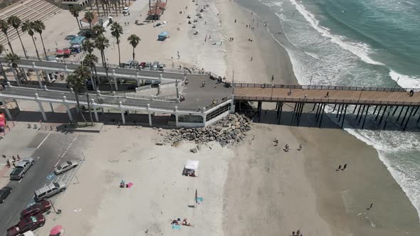 Oceanside California Panoramic Footage Beach View alt