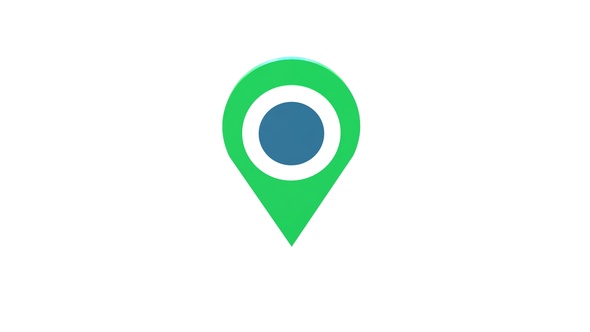 Location Pin 3D Icon Green V2 alt