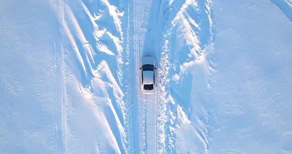A car in winter