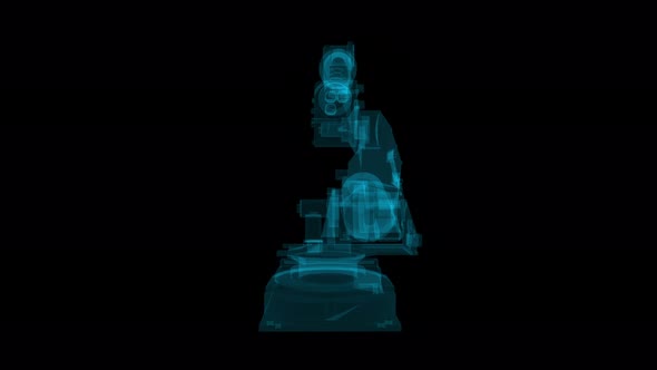 Industrial Robotic Arms XRay Hologram