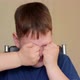 The Fat Boy Rubs His Eyes with His Hands Opens His Mouth in Surprise - VideoHive Item for Sale