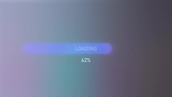 Purple and blue loading that reports from zero to the end alt