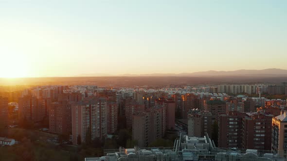 Slide and Pan Shot of Rows of Apartment Buildings in Residential Neighbourhood alt