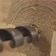 Drilling a Hole in a Wooden Bar - VideoHive Item for Sale