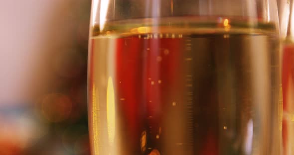 Close-up of champagne glass 4k alt