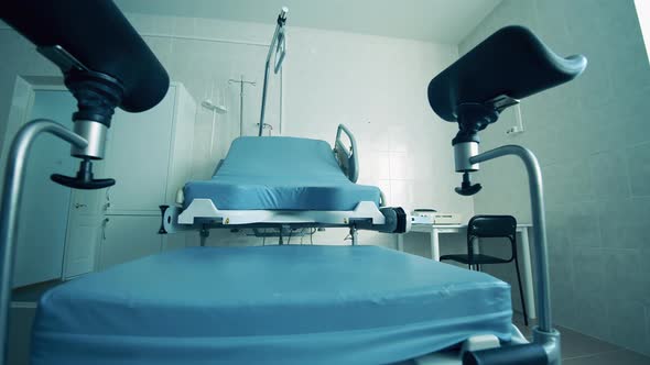 Close Up of a Labour Chair in a Maternity Ward alt