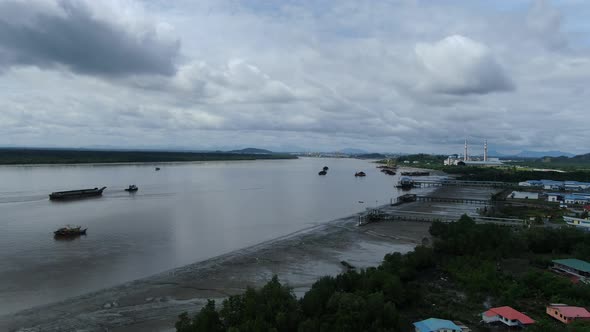 The Beaches at the most southern part of Borneo Island alt