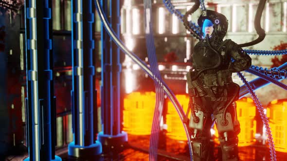 Biorobot in the biolaboratory is connected to information networks 02 alt