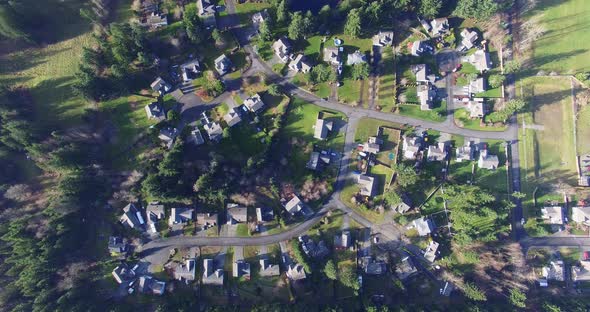 Aerial View of the Village in USA