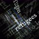 News titles media with Refugees seamless looped screens