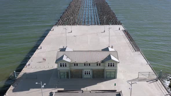 Princes Pier in Port Melbourne Australia Seen From the Air alt