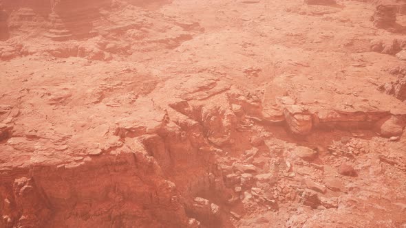 Aerial Grand Canyon in the Fog alt