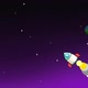  Cartoon Rocket Flying  - VideoHive Item for Sale