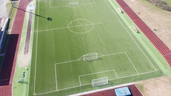 Footbal Stadium Aerial View
