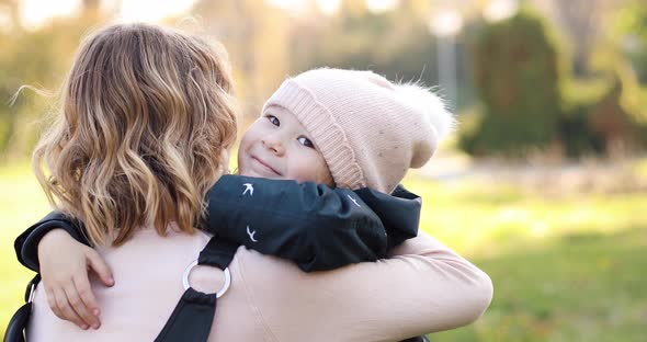 Happy Child Spending Time in Park in Beautiful Sunny Day