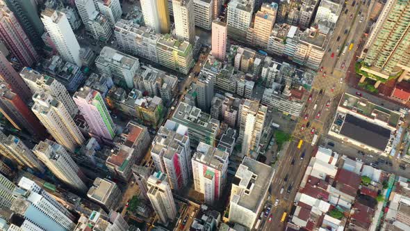 Aerial view of Hong Kong city alt