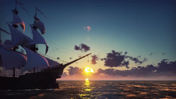 Ship on a Sunrise, Motion Graphics | VideoHive