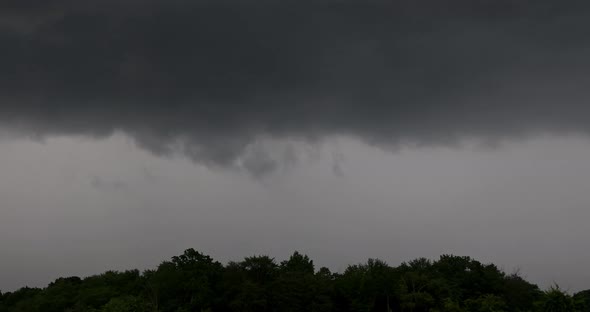 A Branched Lightning Bolt Crawls Through the Air During a Severe Thunderstorm alt