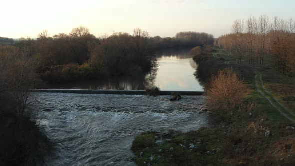 Maritsa River Around Village Brob In Bulgaria  alt