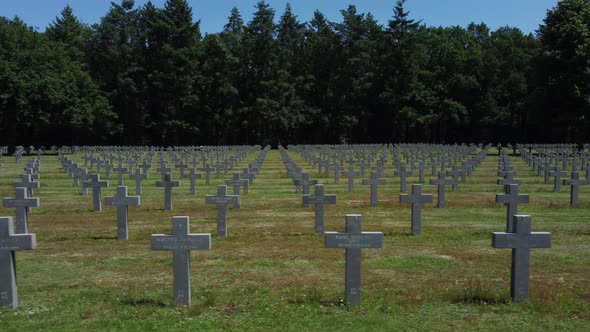 German military cemetery in Ysselsteyn, The Netherlands. Second World War alt
