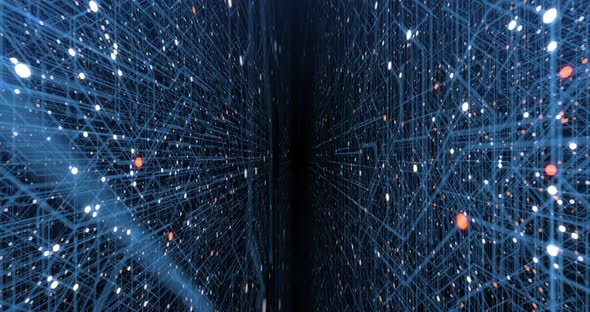 4K seamless loop of print circuit technology cyber and futuristic concept. alt