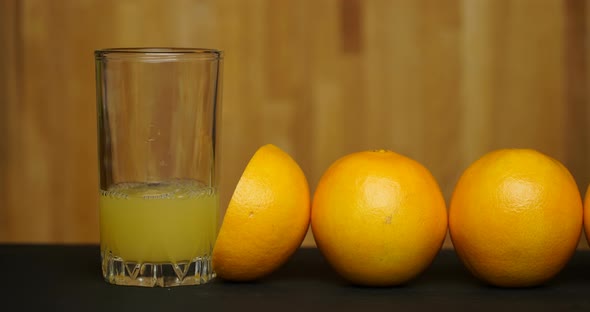 Stop Motion Animation Orange and Juice. alt