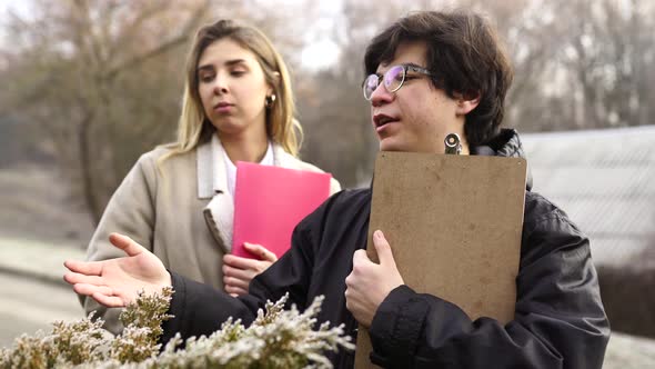 Scientists are Studying Plant Species in the Forest alt