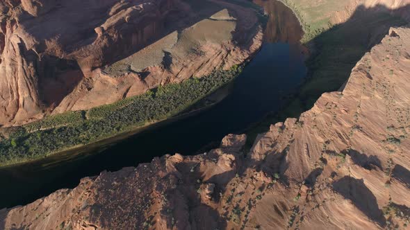 Aerial view of the Horseshoe Bend alt