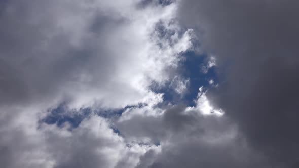 Variable and Mixed Clouds Movements in the Sky alt