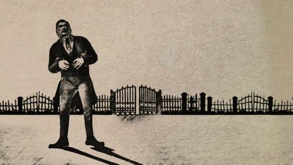 Well Dressed Classic Vampire In An Old Film Style alt