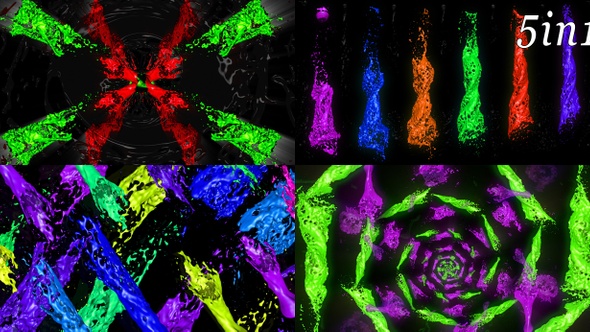 Fluid Burst - VJ Loop Pack (5in1) alt