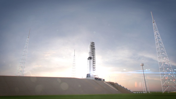 Space Launch System Rocket Start