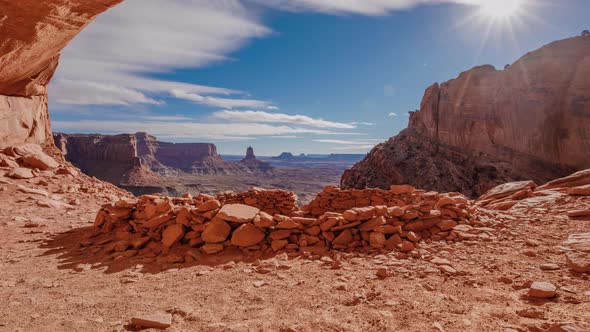Cloud Time Lapse Canyons Utah Landscape False Kiva alt