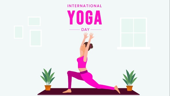 Girl Practicing Yoga | International Yoga Day