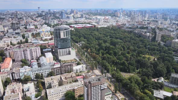 Kyiv, Ukraine Aerial View of the City. Kiev alt