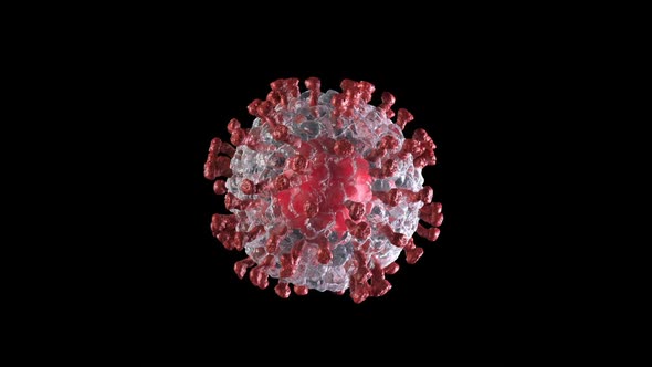 Visualisation of Corona Virus Coronavirus COVID2019 in Microscope