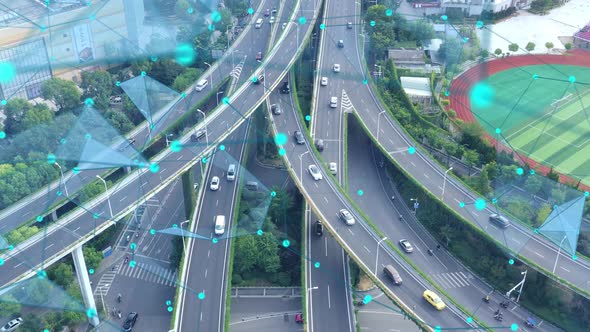 Smart traffic big Data concept alt